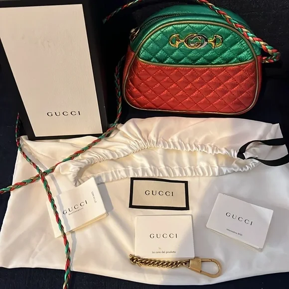 Like New Gucci Quilted Trapunto Crossbody Dustbag, Docs & Box - Picture 5 of 14
